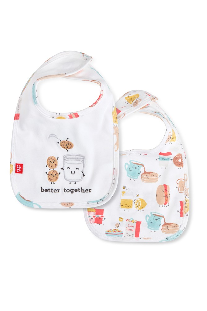 Magnetic Me™ 100% Organic Cotton Magnetic Reversible Bib (Better Together)