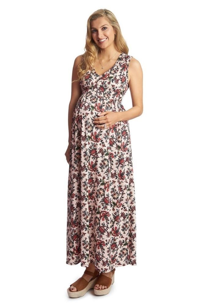 Valeria Maternity & Nursing Dress (Amaryllis)