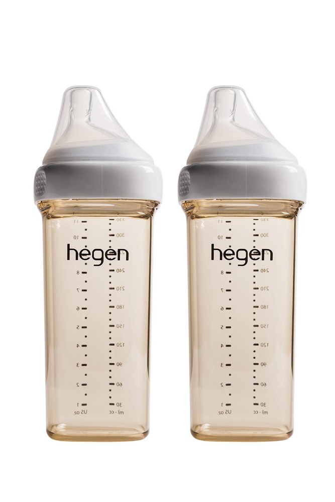 Hegen PCTO™ 330ml/11oz Feeding Bottle PPSU, 2-Pack with Fast Flow Teats