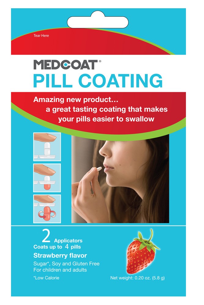 MEDCOAT® Flavored Pill Coating (2 ct) (Strawberry Flavor)