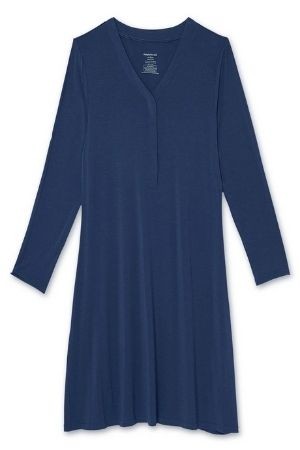 Magnetic Me™ Modal Woman's Magnetic Maternity & Nursing LS Gown (River)