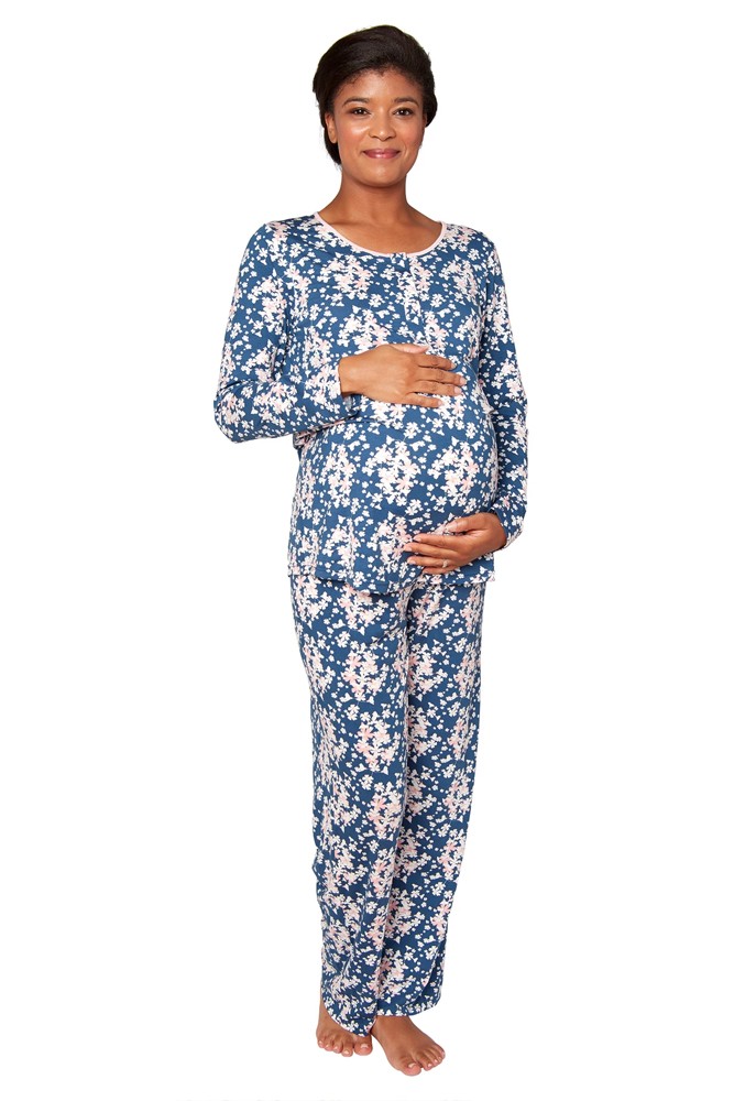 Magnetic Me™ Modal Woman's Magnetic Maternity & Nursing 2 pc. PJ Set in  Aberdeen by Magnetic Me by Magnificent Baby