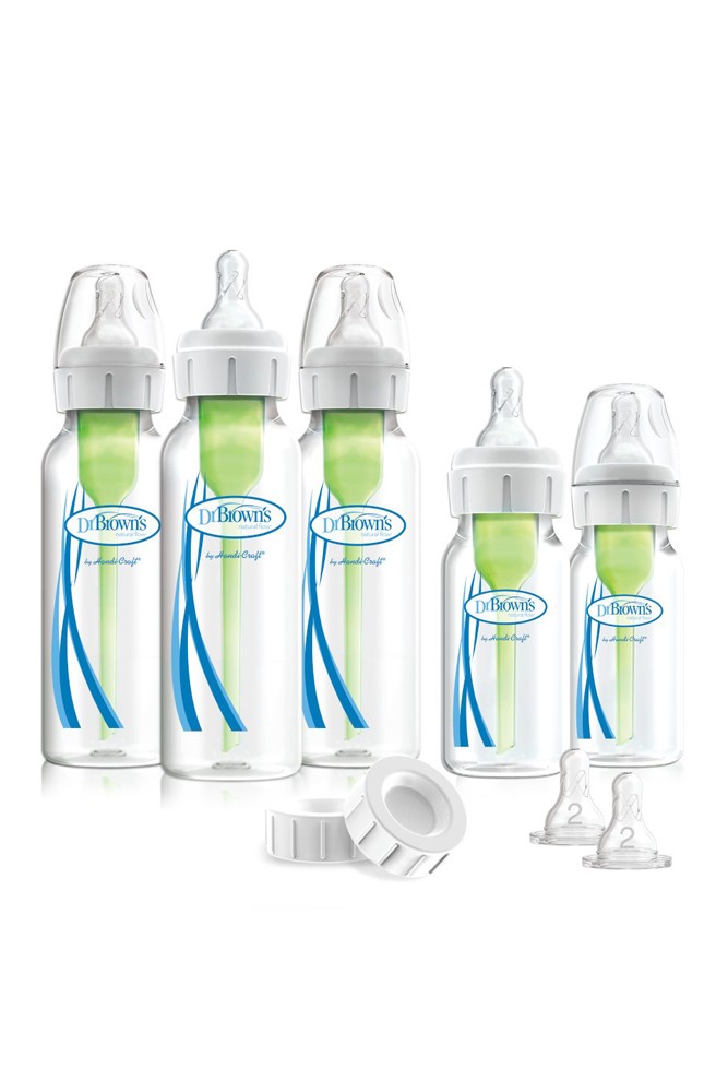 Dr. Brown’s Natural Flow Options+ Anti-colic Baby Bottles Newborn Feeding Set