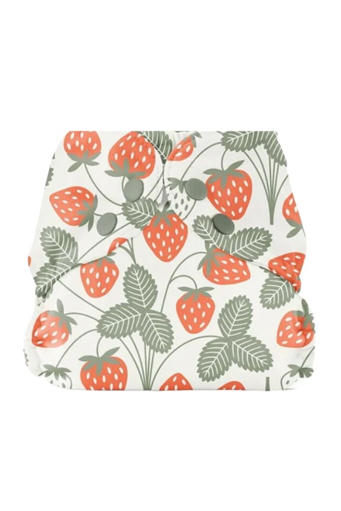 Esembly Outer Cloth Diaper Cover (Winter Water Factory Strawberries)