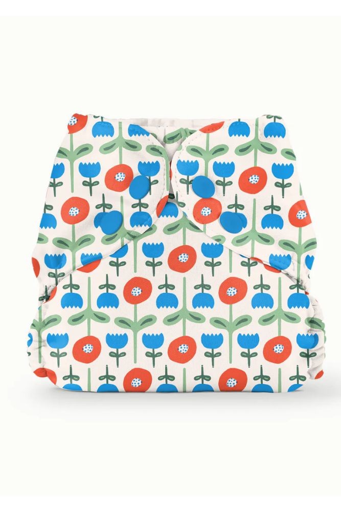 Esembly Outer Cloth Diaper Cover (Poppies)