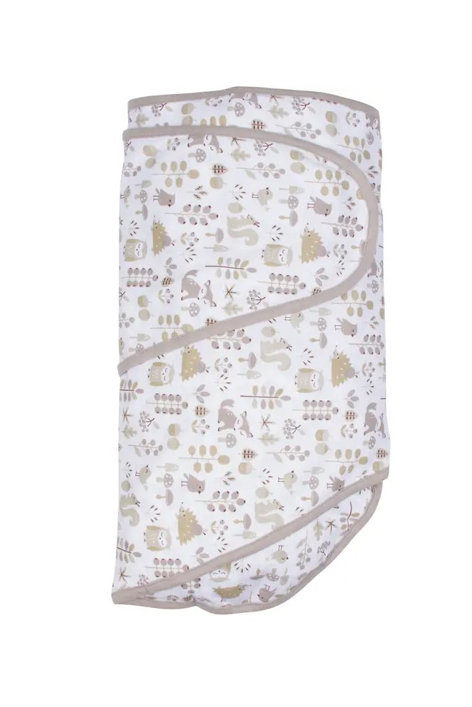 The Original Miracle Blanket Newborn Baby Swaddle (Foxes Friends)