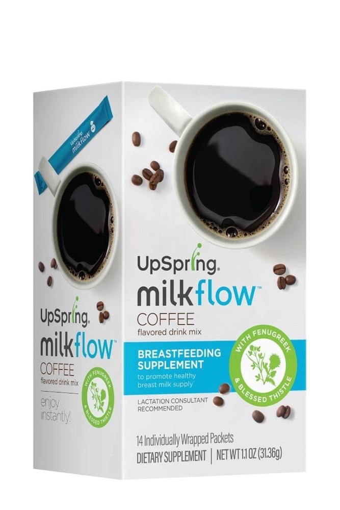 UpSpring Milkflow Lactation Coffee Sticks - 14 Count