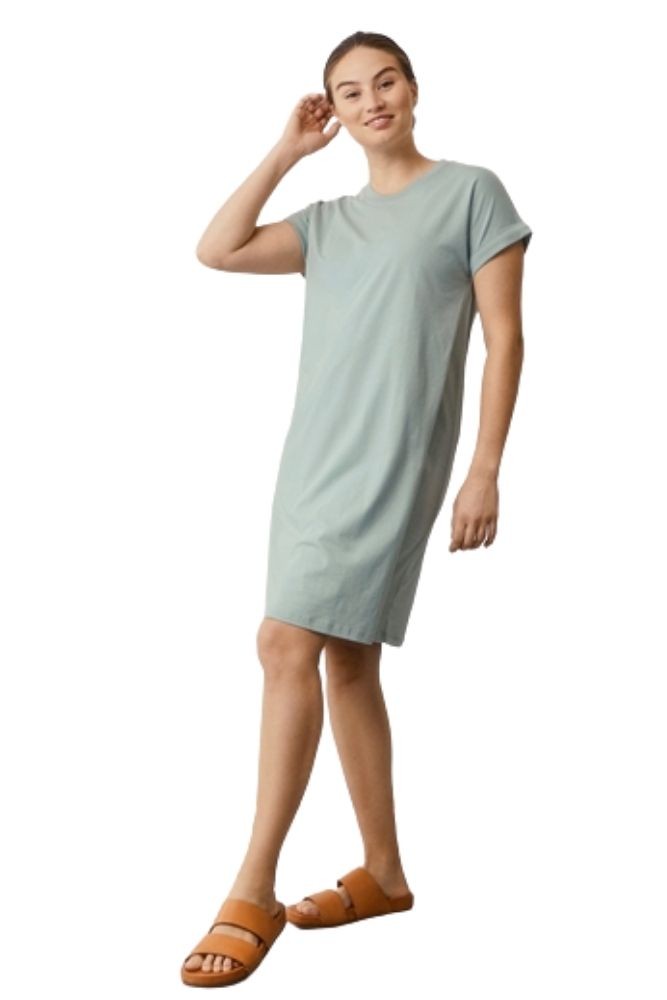 The Shirt Dress - Made with Organic Cotton (Mint)