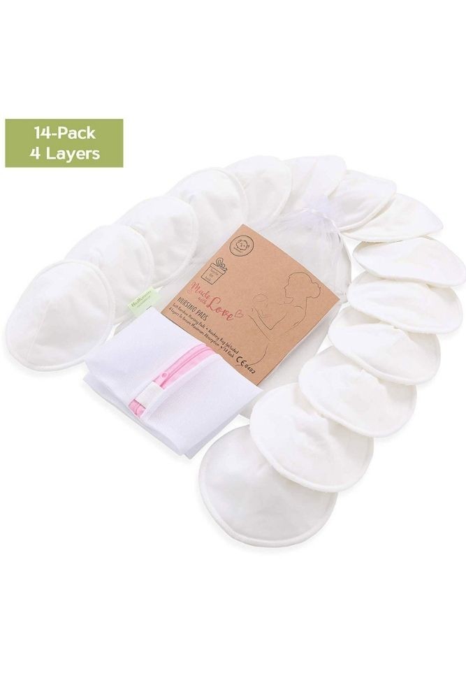 Organic Washable Breast Pads 4 Pack