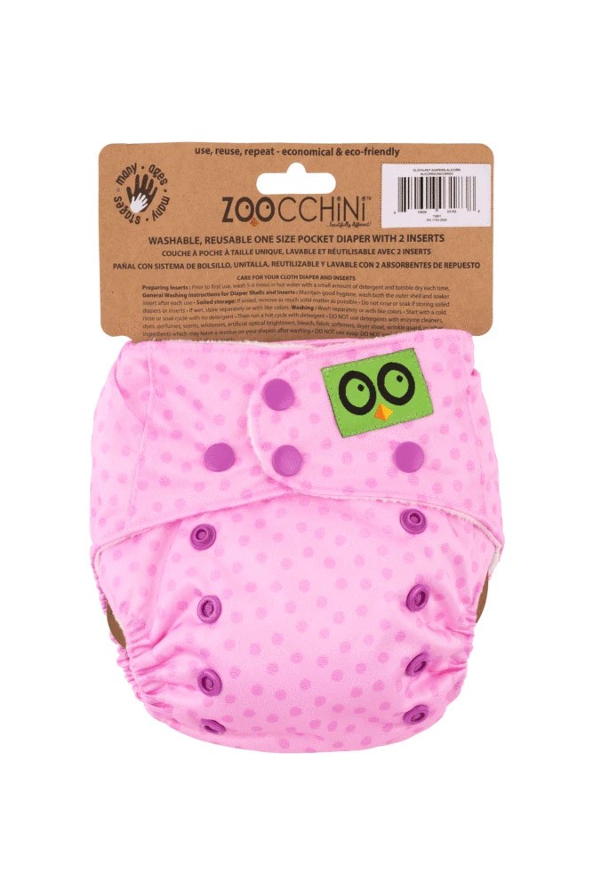 ZOOCCHINI One-Size Pocket Cloth Diaper with 2 inserts (Alicorn the Alicorn)