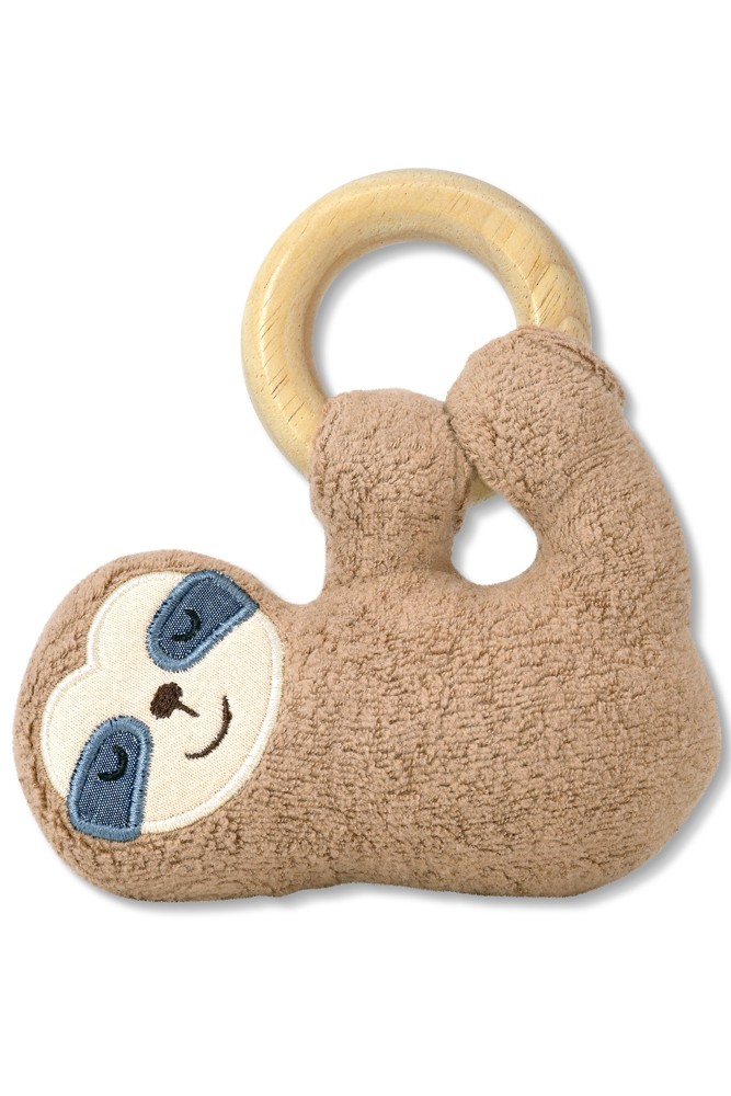 Apple Park Organic Plush Sloth Teething Toy (Sloth)