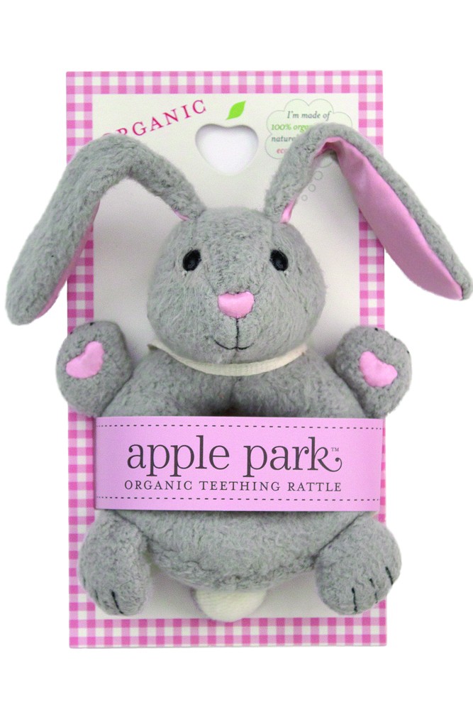 Apple Park Organic Cotton Soft Teething Toy (Bunny)