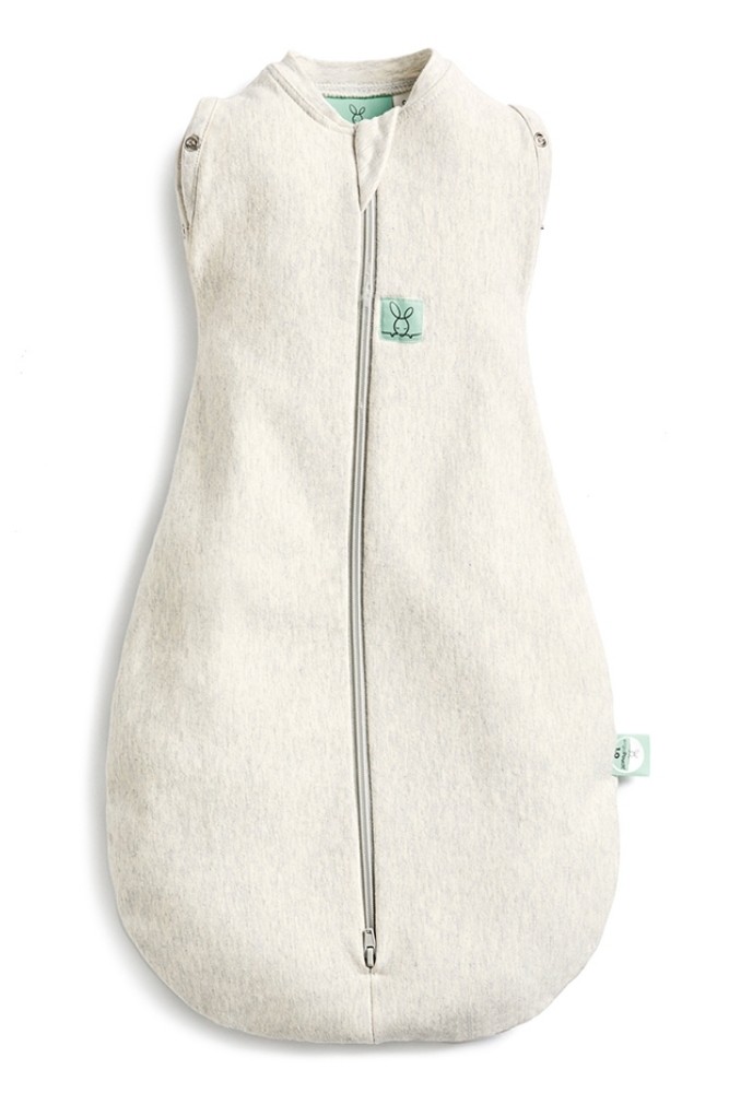 ergoPouch Organic Cotton Cocoon Swaddle Bag (1.0 Tog) in Grey Marle