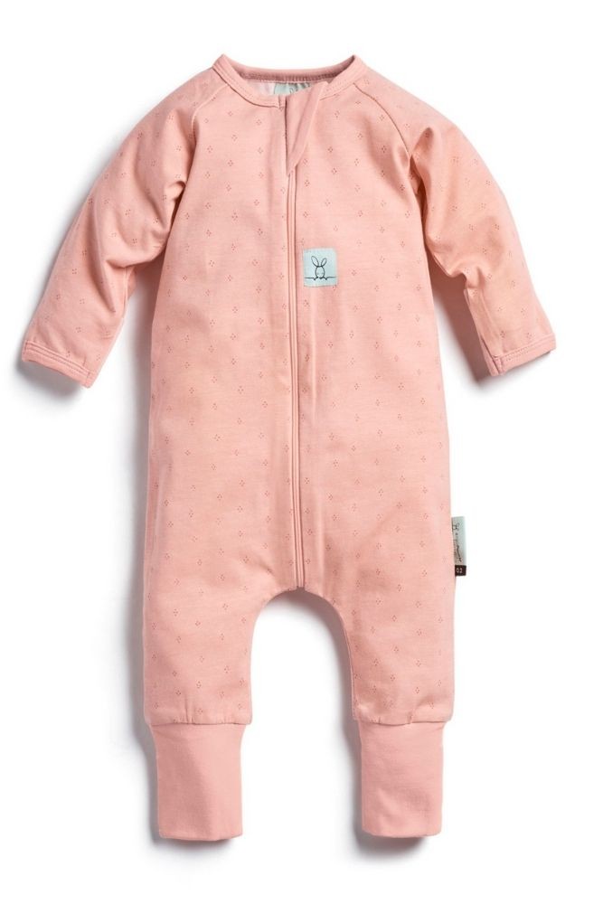 ergoPouch Organic Long Sleeve Cotton Romper Pajamas (0.2 Tog) (Berries)