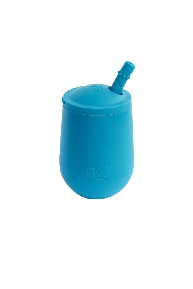 ezpz - Mini Cup + Straw Training System (Blue)