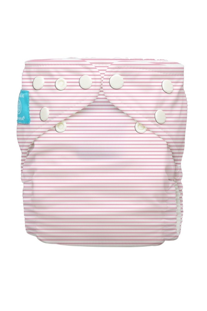 Charlie Banana® Organic One Size Reusable Diapers with 2 inserts (Pencil Stripes)
