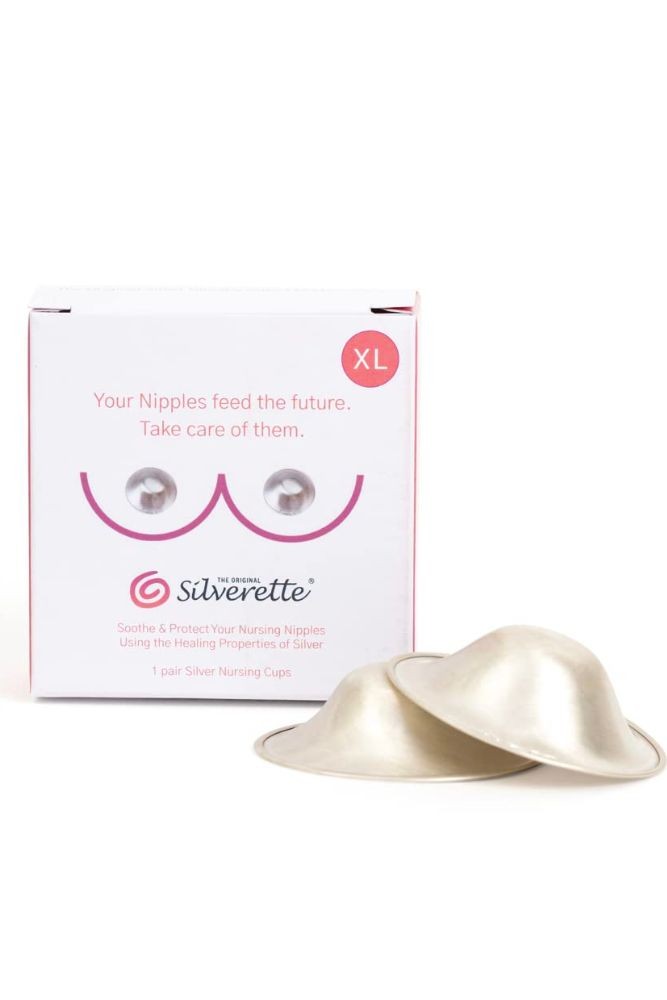 Silverette The Original Silver Nursing Cups - Soothing Sore Or Cracked  Nipples with Silver Reviews 2024