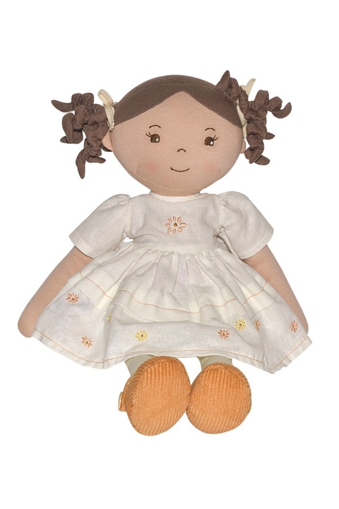 Cecilia Hair in Cream Linen Dress with Display Box