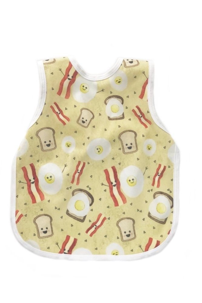 Bapron Infant to Toddler Bib - Apron (Eggs and Bacon)