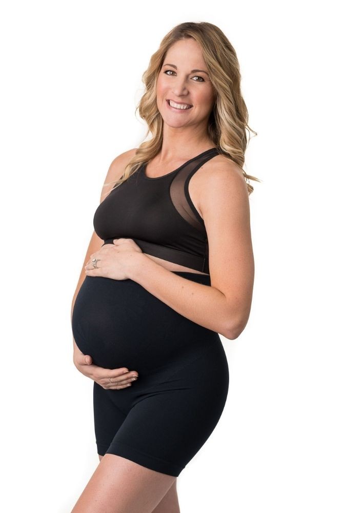 Belevation Maternity Shapewear Mid-Thigh PettiPant (Black)