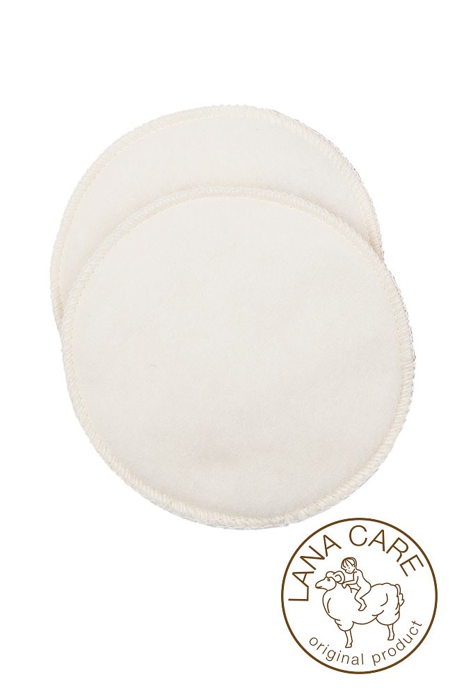LANACare Softline Organic Merino Wool Warming Breast Pads - Small (Natural)