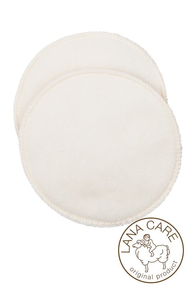 LANACare Softline Organic Merino Wool Warming Breast Pads - Medium (Natural)