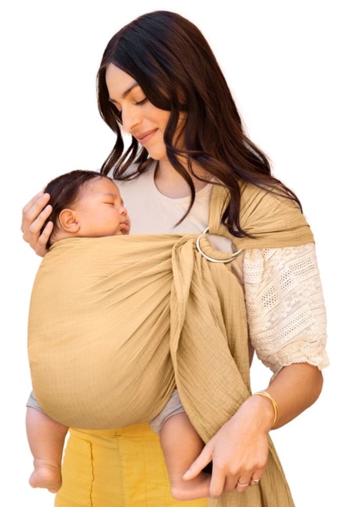 Moby Ring Sling- Double Gauze (Saffron)