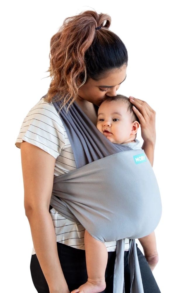 Moby Easy Wrap Baby Carrier (Smoked Pearl)