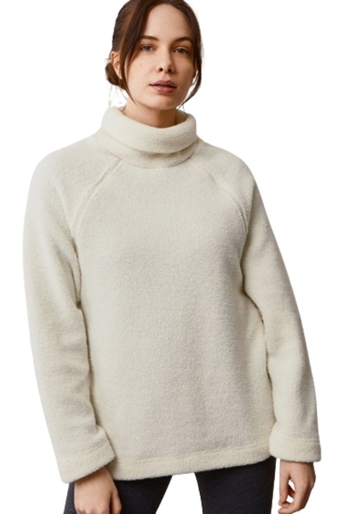 Boob Design Recycled Wool Pile Nursing Sweater (Tofu)