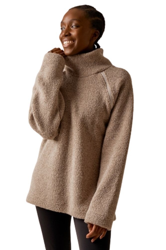 Boob Design Recycled Wool Pile Nursing Sweater (Walnut)