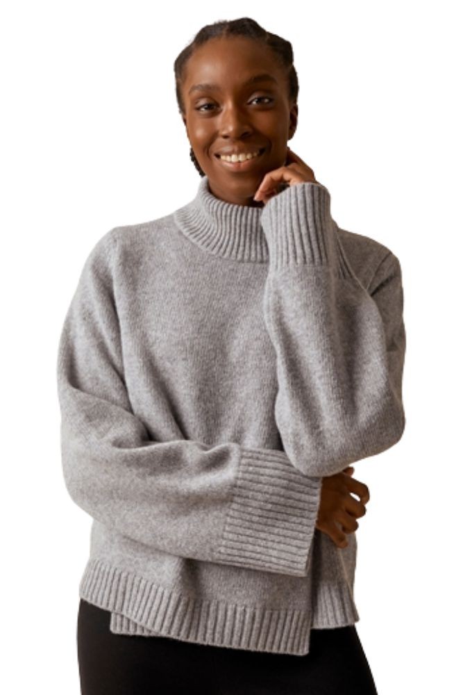 Boob Design Sesame Wool Nursing Sweater (Grey Melange)