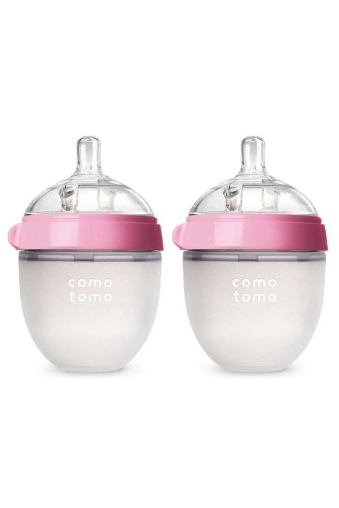 Comotomo Baby Bottle 5 oz/150 ml 2-Pack (Pink)