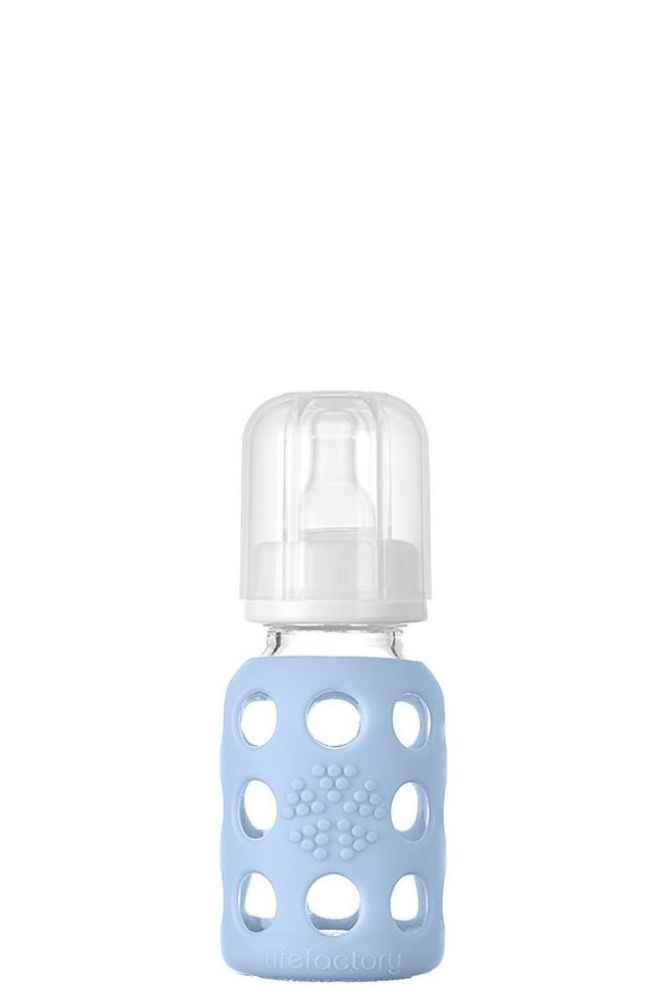 Lifefactory Glass Baby Bottle 4 oz (Blanket)