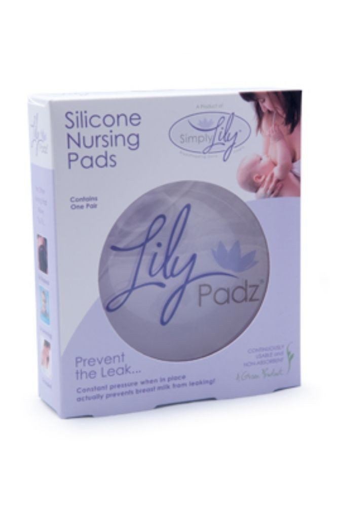 LilyPadz Silicone Nursing Pads Large Size - 2 Pairs (Transparent)