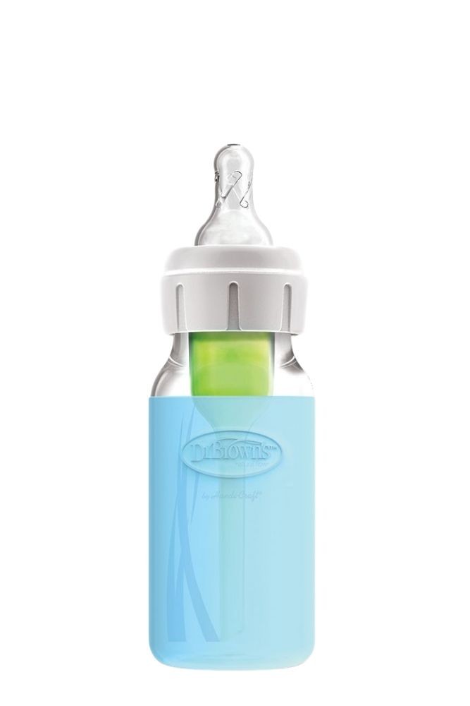 Dr Brown's Silicone Sleeve for 4oz Narrow Glass Bottle (Blue)