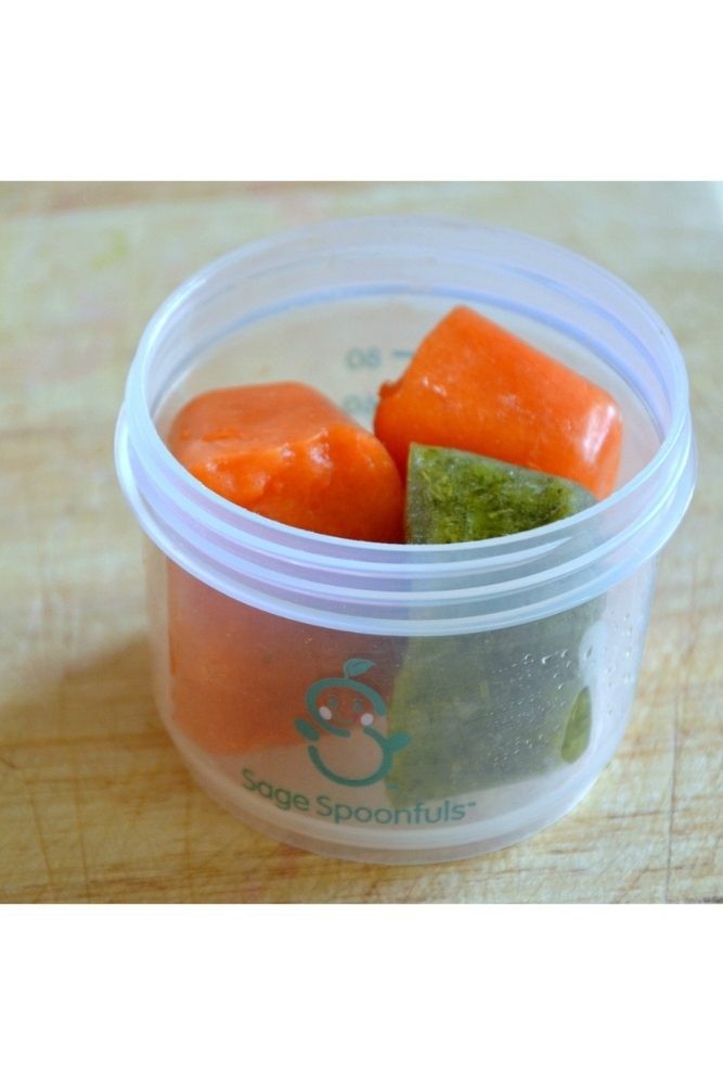 Sage Spoonfuls Baby Food Storage Container, 4 oz, 12 pack