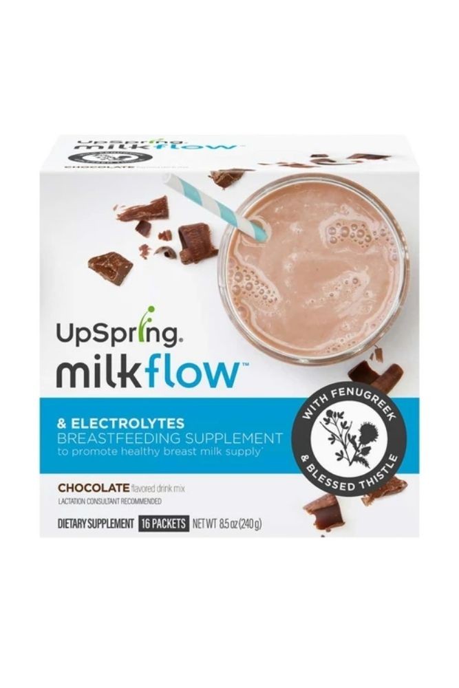 UpSpring Milkflow Fenugreek Breastfeeding Supplement Chocolate Drink Mix - 16pk (Chocolate)