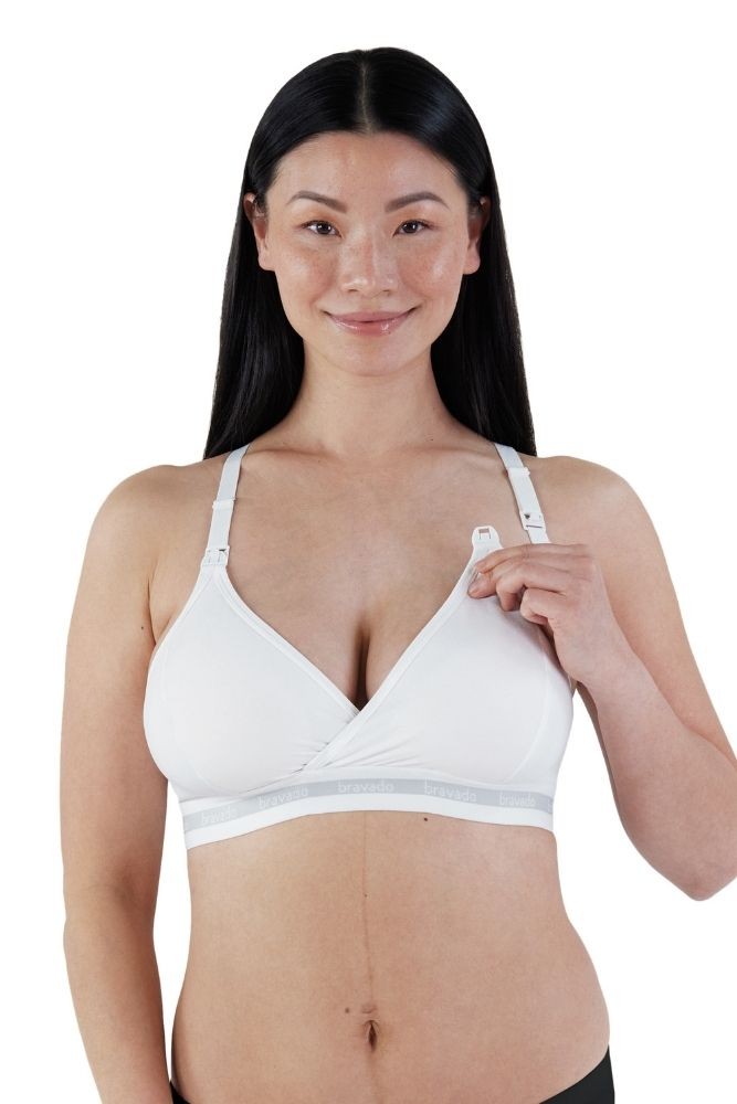 Bravado Designs Organic Cotton & TENCEL™ Modal Orginal Nursing Bra (White)