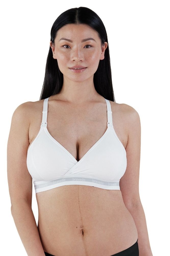 Bravado Designs Organic Cotton & TENCEL™ Modal Orginal Nursing Bra in White