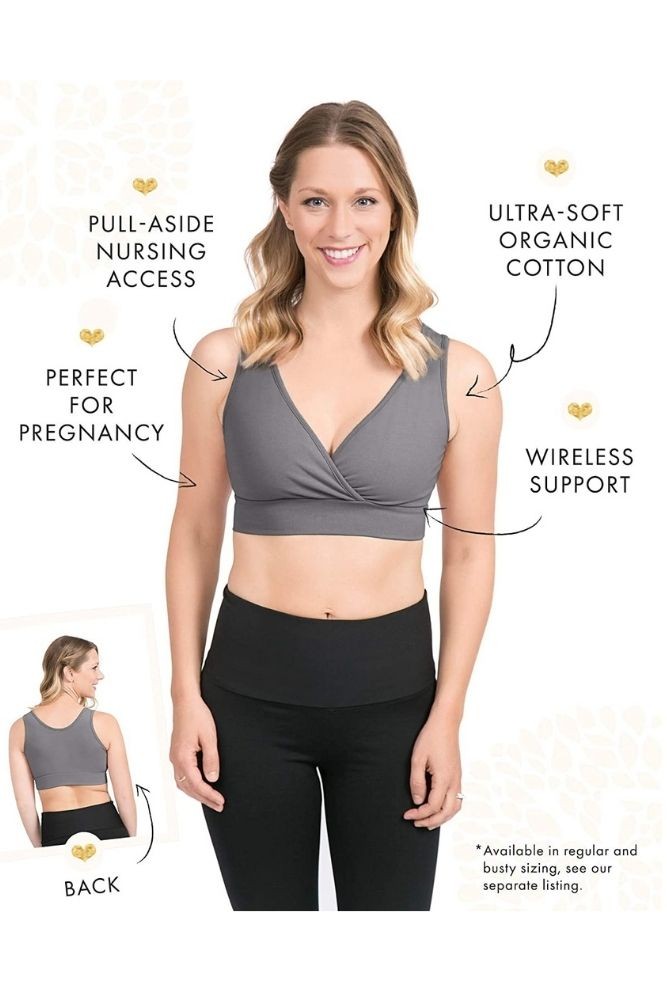 Buy Seraphine Grey & Blush Pink Bamboo Nursing Bras – Twin Pack from Next  Canada