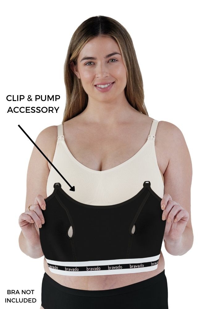 Bravado Designs Clip and Pump™ Hands-Free Nursing Bra Accessory