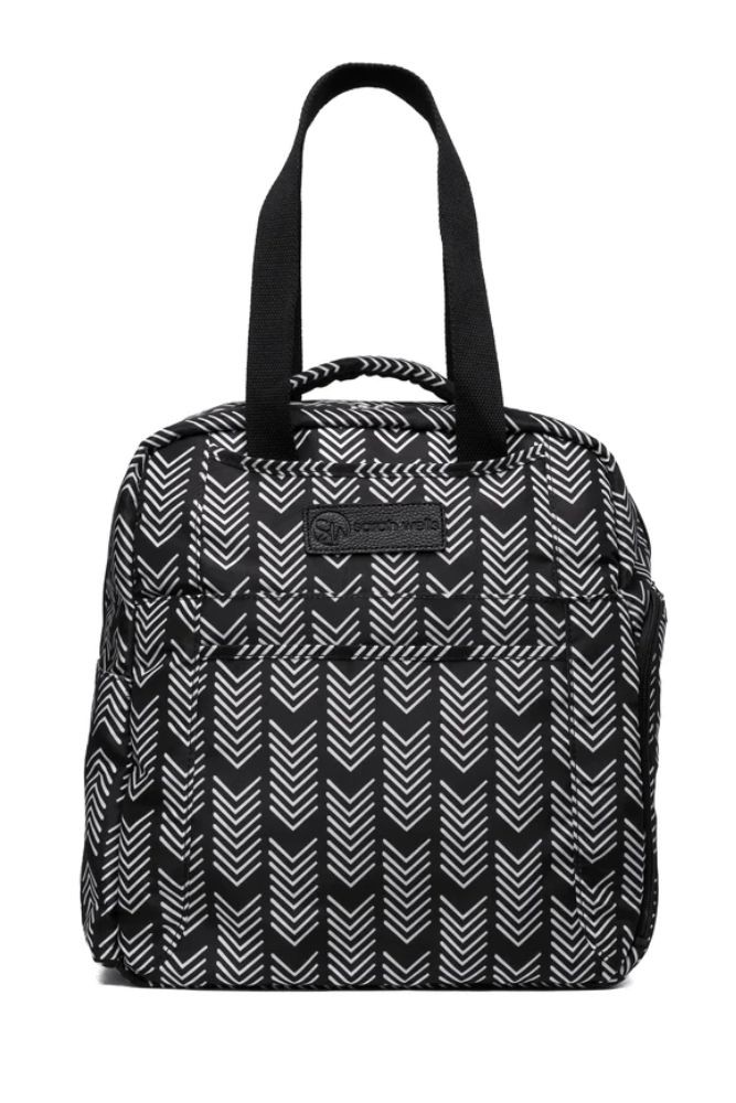 Sarah Wells Kelly Breast Pump Backpack Bag (Black & White)