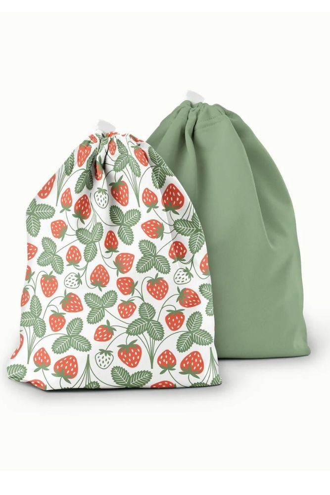 Esembly Ditty Wet Bag Duo (Strawberries Aloe)