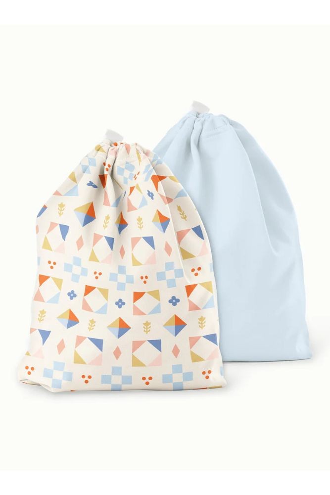 Esembly Ditty Wet Bag Duo (Quilt + Mist)