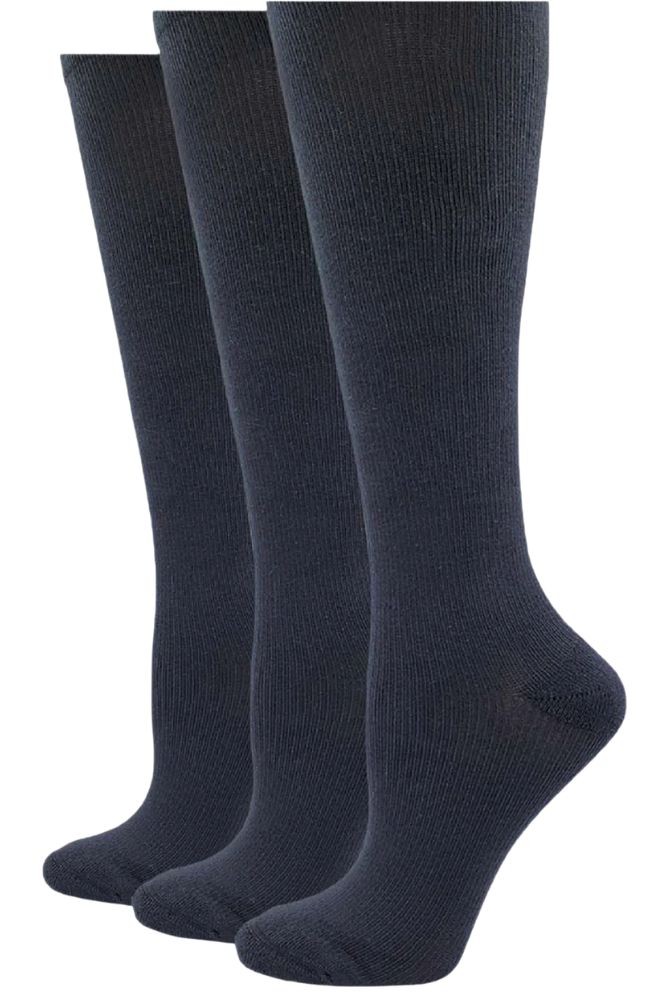 Yummie 3-Pack Mild Compression Socks 8-15 mmhg (Black)