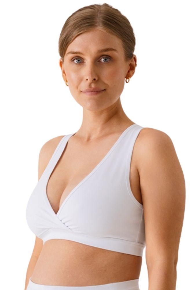 Boob Design Essential Organic Cotton Maternity and Nursing Bra (White)